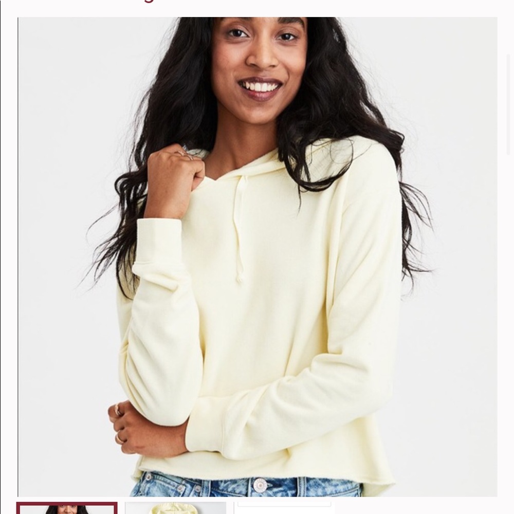 American eagle Outfitters raw hem hoodie